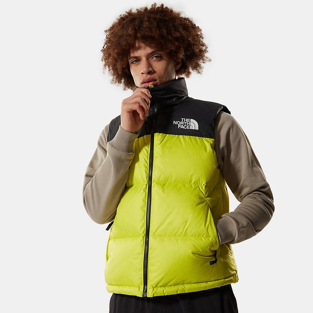 The North Face Nuptse Jacket Mens Australia - The North Face 1996 Retro Gilet Green (ZXB-892153)